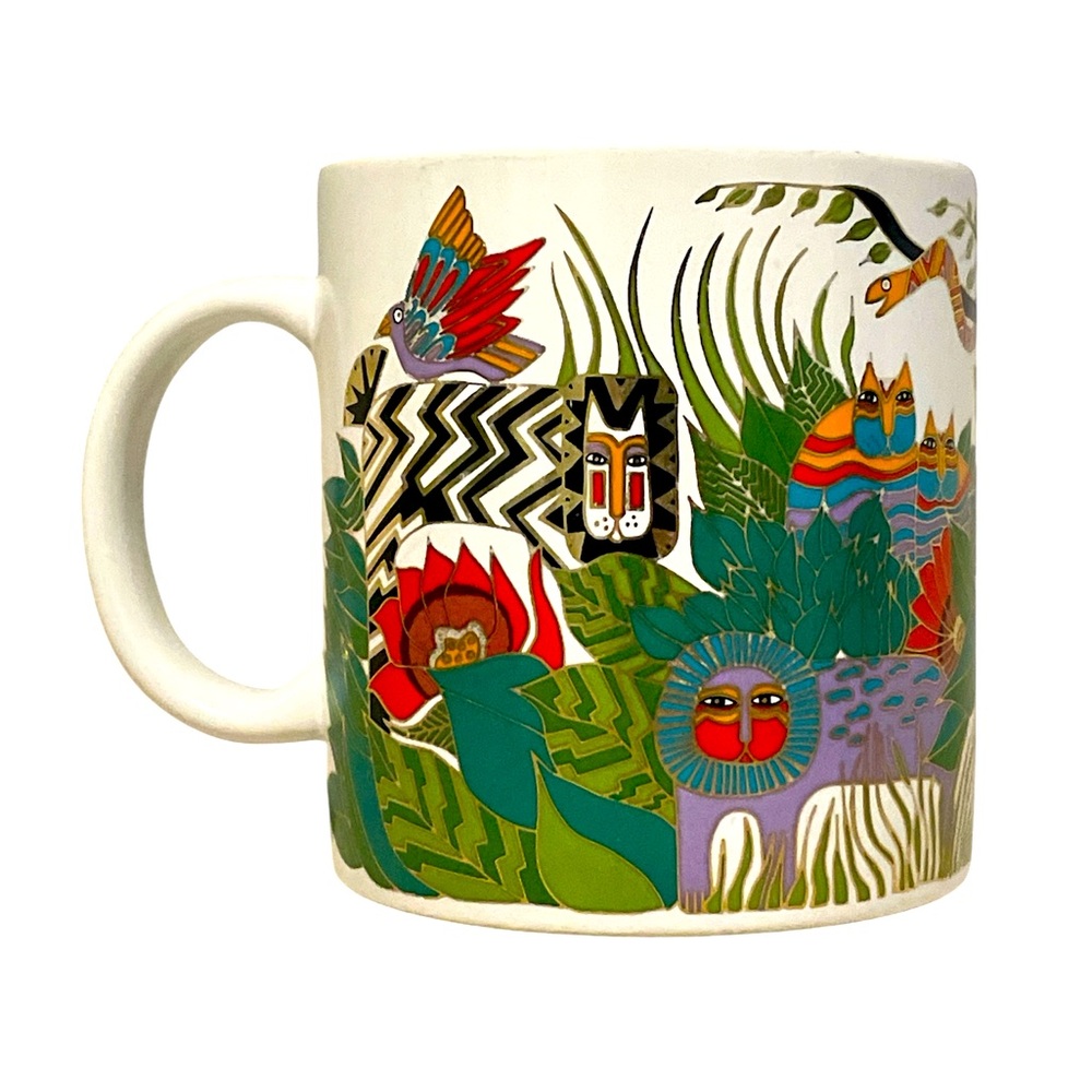 VINTAGE 1989 LAUREL BIRCH MUG « THE SECRET JUNGLE »